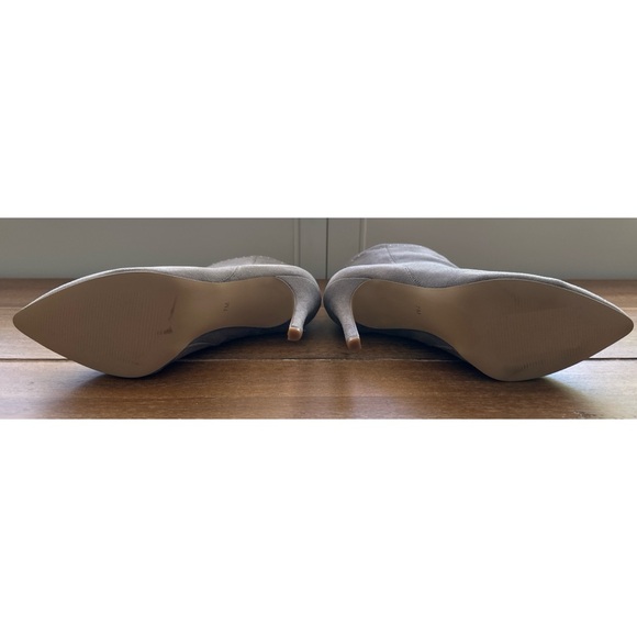 NWOT NEIMAN MARCUS Microsuede Booties Gray | 7 - Picture 6 of 9